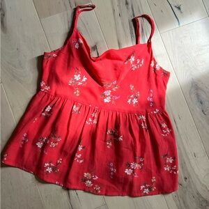 Flowy Floral Peplum Top